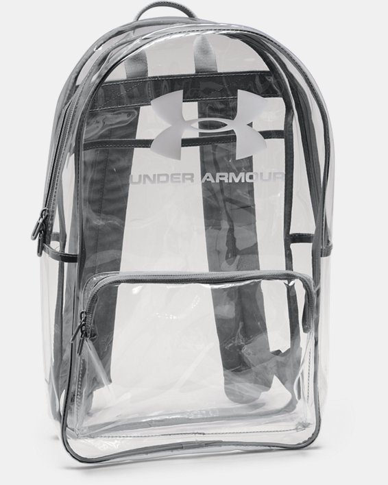 UA Clear Backpack, White, pdpMainDesktop image number 0
